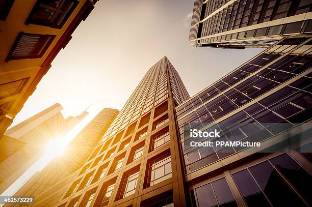 Futuristic Office Buildings Stock Photo - Download Image Now - Building Exterior, Large, City