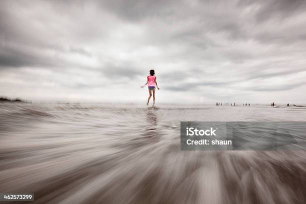 Summer Fun At The Beach Stock Photo - Download Image Now - Blurred Motion, Sea, 10-11 Years