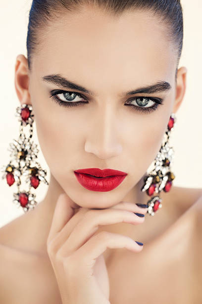 istock Woman with beautiful earings 462573461