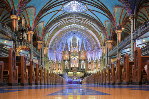 Notre Dame Basilica (Montreal, Canada).