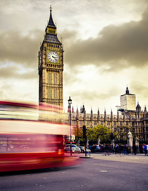 istock London Double Decker Bus Near Big Ben Tower 462576685