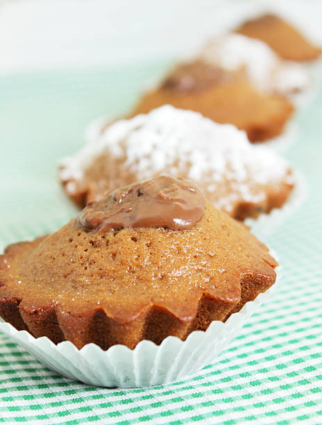 - cupcake - dieting cookie food number stock-fotos und bilder