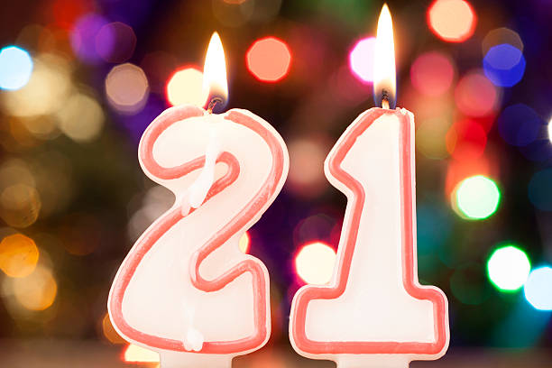 Candle number Candle number 21st birthday stock pictures, royalty-free photos & images