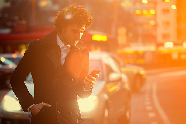 istock Text messaging in the middle of trafic jam 462579967