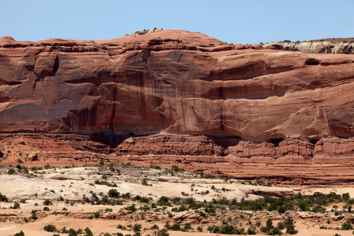 Natural erosion, near Moab, Utah, USA.