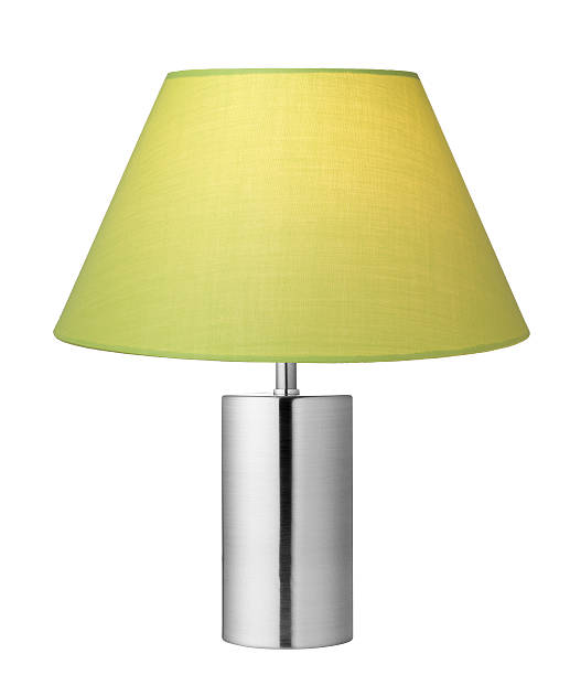 istock Green Lampshade with sliver Lamp base 462581731