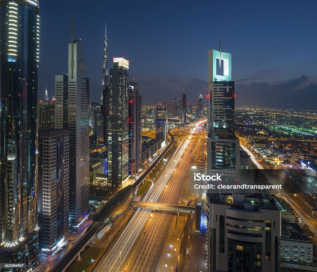 Dubai à noite - Royalty-free Dubai Foto de stock