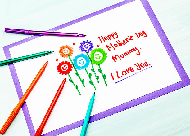 istock Child's Mother's Day Drawing 462588747