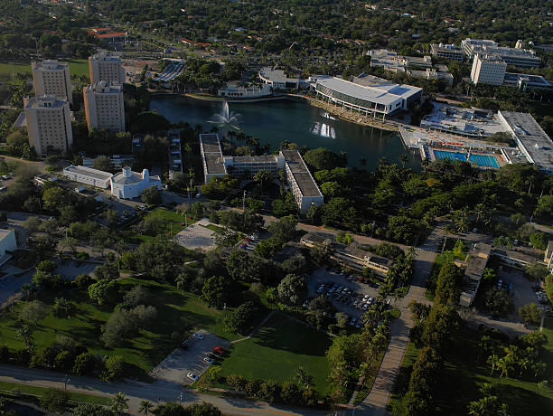 istock Helicopter ride over University of Miami main campus 462595925
