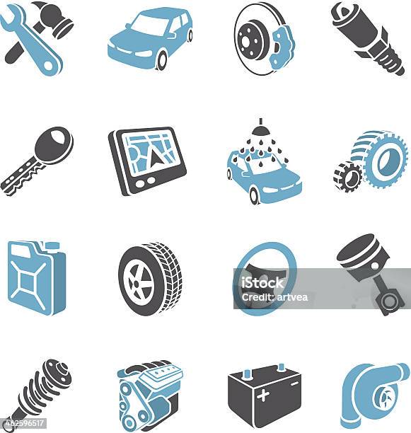 3d Transport Icons Stock Illustration - Download Image Now - Car, Car Battery, Vehicle Part