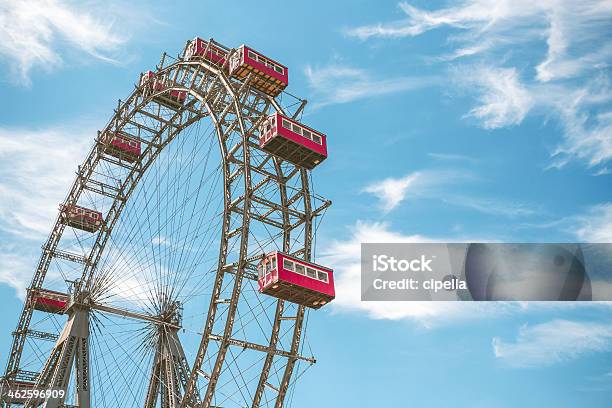 Closeup Of Observation Wheel In Prater Park Of Vienna Stock Photo - Download Image Now