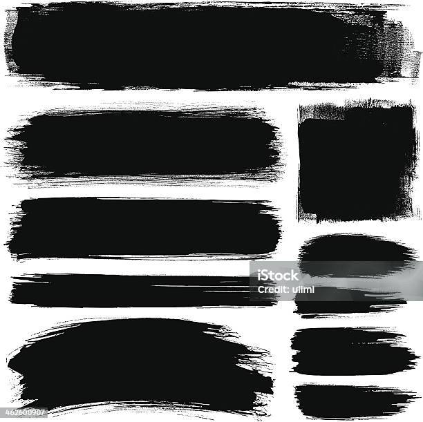 Brush Strokes Stock Illustration - Download Image Now - Brush Stroke, Paint, Dirty