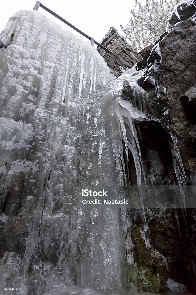 zamarznięty wodospad - Zbiór zdjęć royalty-free (Alpy)