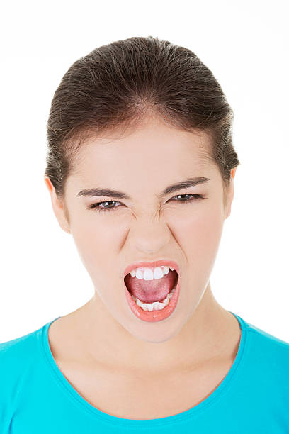 istock Woman stressed is going crazy in frustration. 462611247