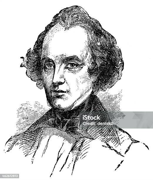 Nathaniel Hawthorne Vecteurs libres de droits et plus d'images vectorielles de Dessin au crayon - Dessin au crayon, Fond blanc, Gravure