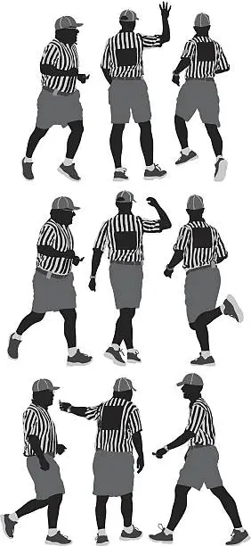 Vector illustration of Lacrosse referee