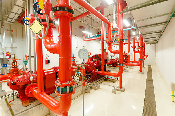 istock Industrial system of a gas fire extinguishing 462613853