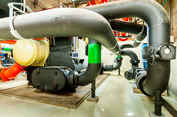 istock Industrial interior and pipes 462613855