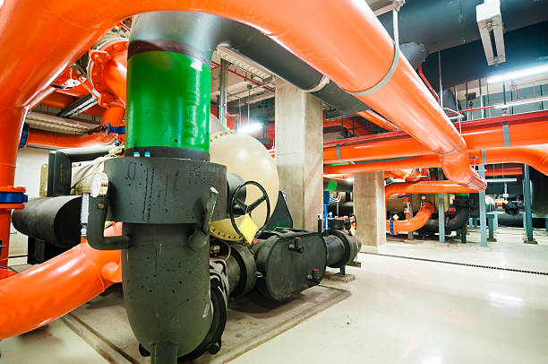 istock Industrial interior and pipes 462613903