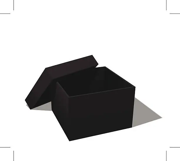 Vector illustration of black box