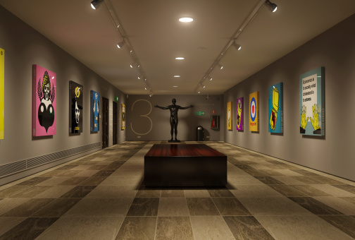 Modern art gallery showing all my work.