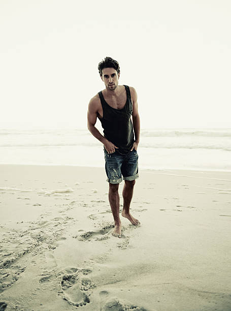 istock Solitary stroll on the beach 462641531
