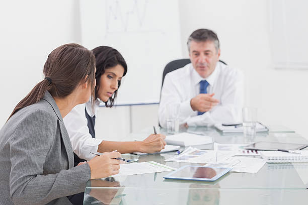 istock Businesswoman taking notes of discussion 462642153