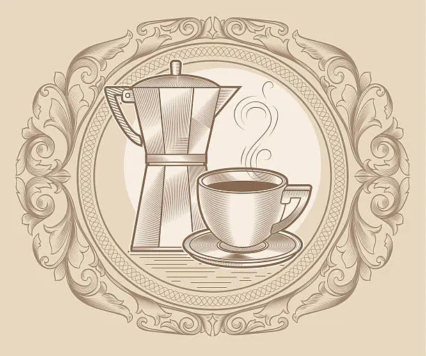 Vector illustration of Coffee