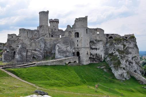 Ruins of castle Ogrodzieniec called the eagle's nest. It was built in 15th century.