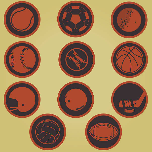 sport symbol - golf symbol icon set computer icon stock-grafiken, -clipart, -cartoons und -symbole