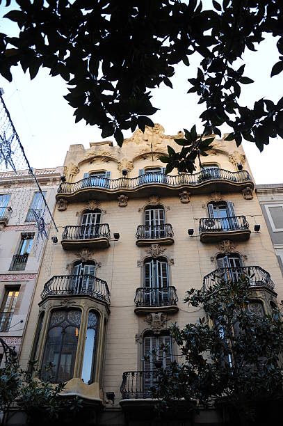 istock SPAIN - FACADES IN BARCELONA 462670389