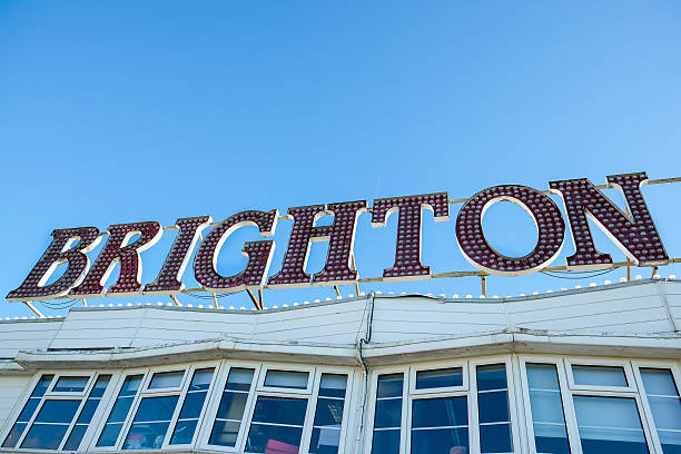 istock Brighton Pier sign, Sussex, UK 462670529