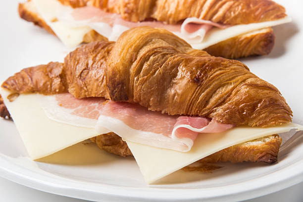 istock Prosciutto and cheese croissants 462671635
