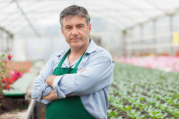 istock Garden center worker working in a greenhouse 462672399