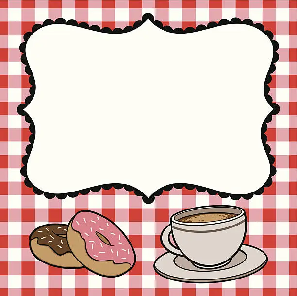 Vector illustration of Breakfast Party Invite