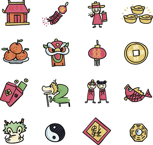 Vector illustration of Chinese New Year Icon