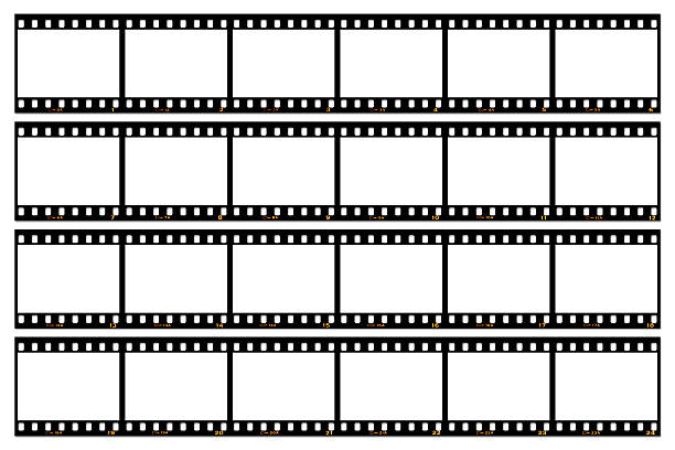 istock Slide film contact sheet on white 462689165