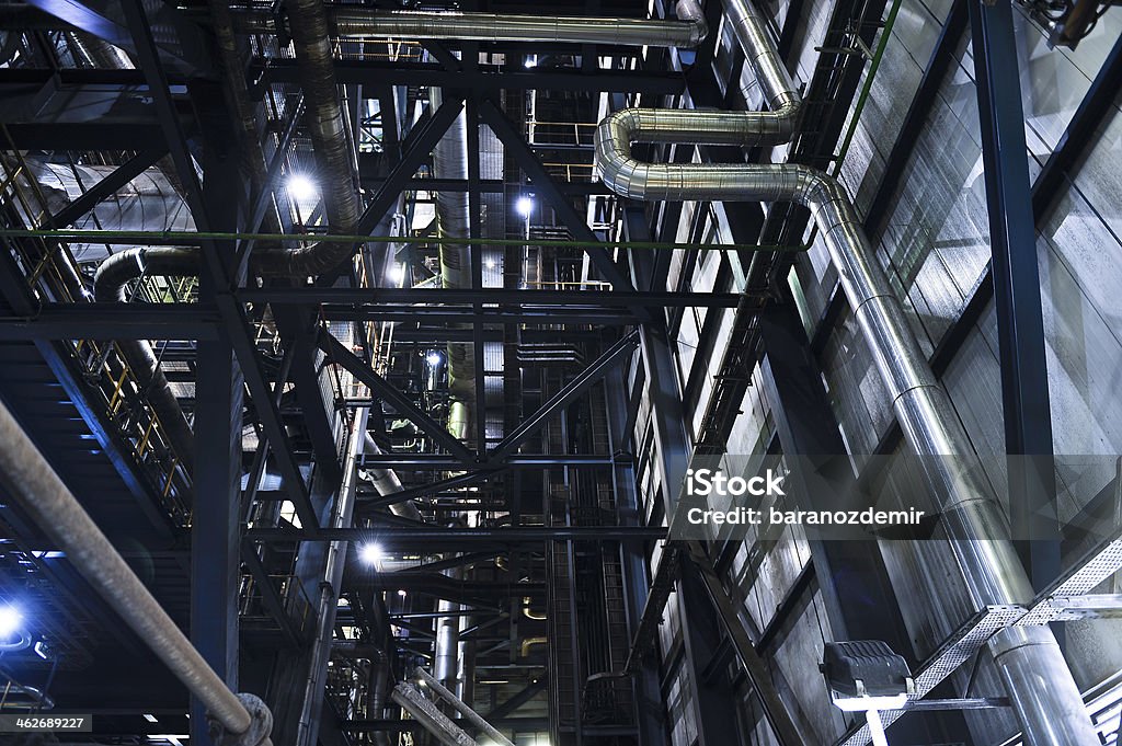 Interior da planta de - Royalty-free Central de Energia Geotérmica Foto de stock