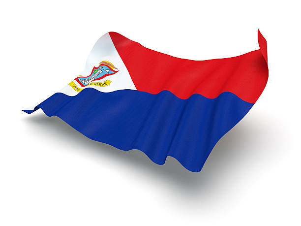 istock Hovering Flag of Sint Maarten (Clipping Path) 462720191