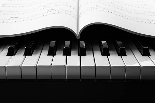 istock Piano keys and musical book 462725799