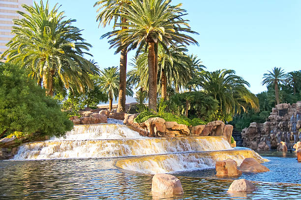 Waterfall at the  hotel  in Las Vegas
