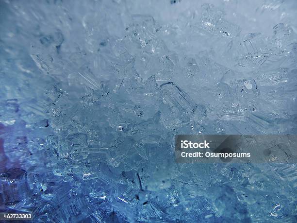 Beautiful Blue Ice Crystal Structure In Winter Time Stock Photo - Download Image Now