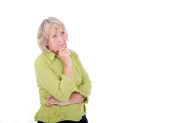 istock Pensive Mature Woman 462750435