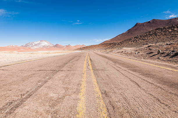 사막 Road 스톡 사진