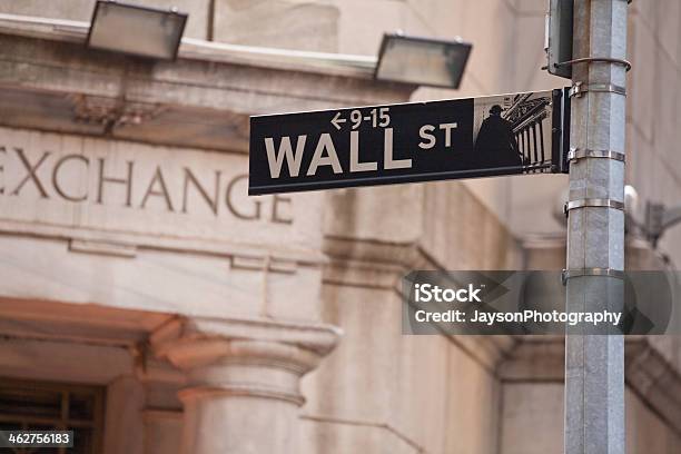 Wall Street In New York City Stock Photo - Download Image Now - Wall Street - Lower Manhattan, New York Stock Exchange, Building Exterior