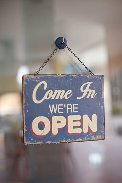 istock Business invitation sign for your business 462757391