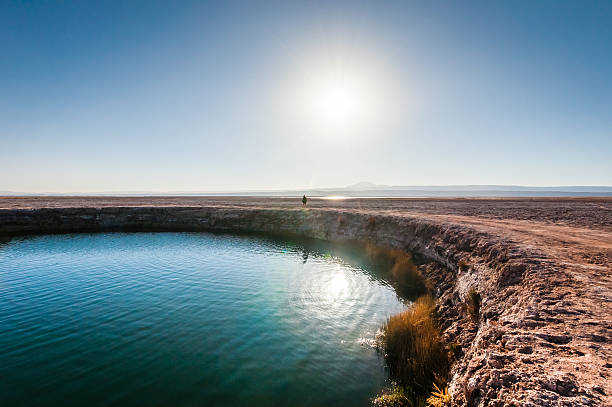 Salar de Atacama el ojo - foto de stock