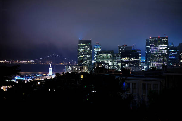 istock San Francisco and Bay Bridge at Night 462764647
