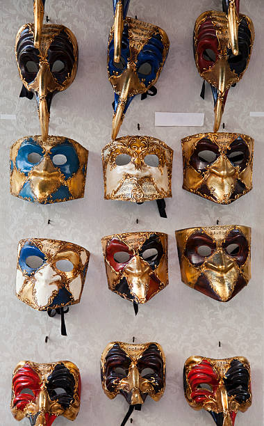 venezianische mask - carnival mardi gras masqué costume stock-fotos und bilder