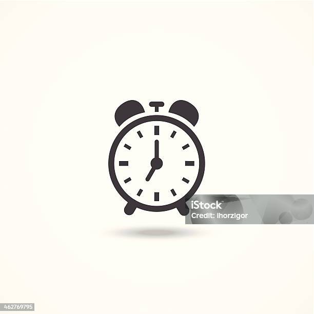 Ilustración de Icono De Reloj y más Vectores Libres de Derechos de Despertador - Despertador, Ícono, Reloj